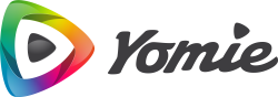 Yomie logo - black text